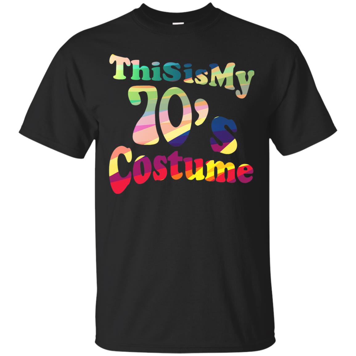 70s Halloween Costume 70s T-shirt For Women Men Girls Black