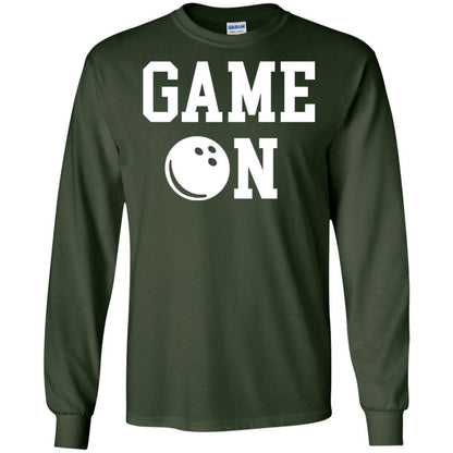 Bowler T-shirt Game On Bowling T-shirt Forest Green