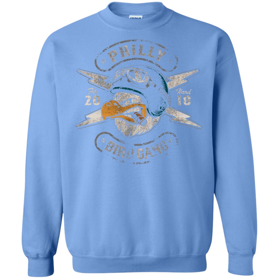 Bird Gang Eagles T-shirt Vintage Distressed Carolina Blue