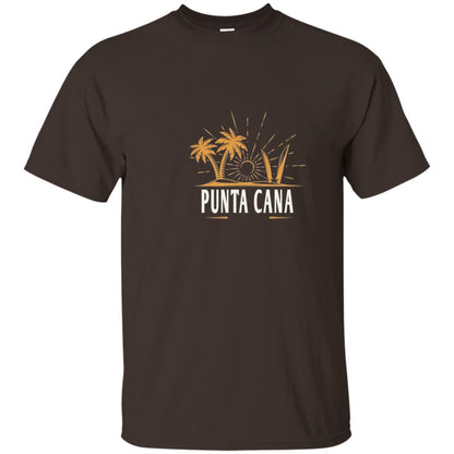 Punta Cana Vintage Beach T-shirt Dark Chocolate