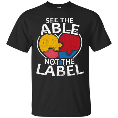 See The Able Not The Label Autism Shirt Black