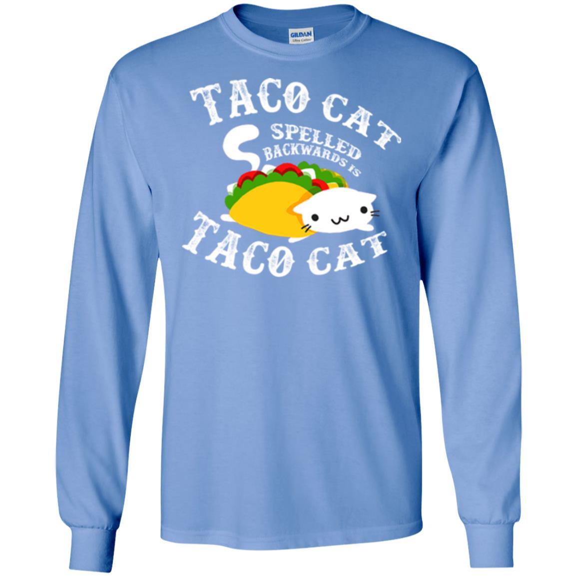 Taco Cat Spelled Backwards Is Taco Cat T-shirt Carolina Blue