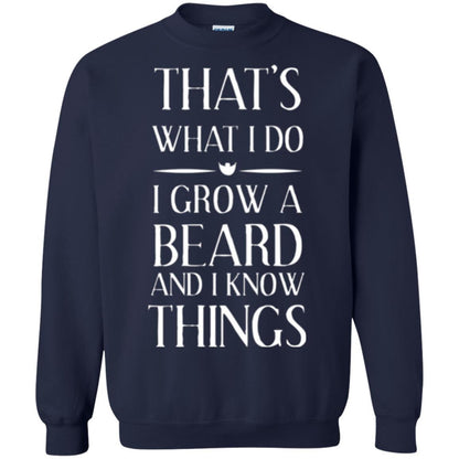 Beard T-shirt That_s What I Do I Grow A Beard Navy