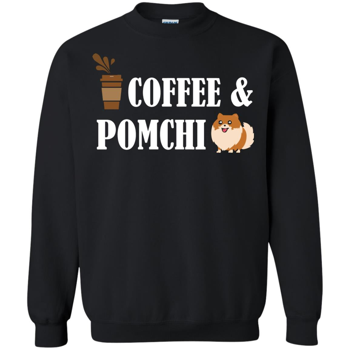 Coffee And Pomchi Lover Shirt Black