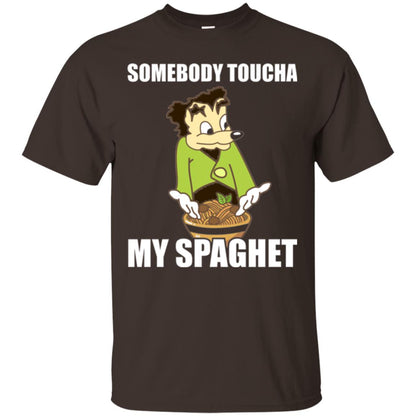 Somebody Toucha My Spaghet T-shirt Dark Chocolate