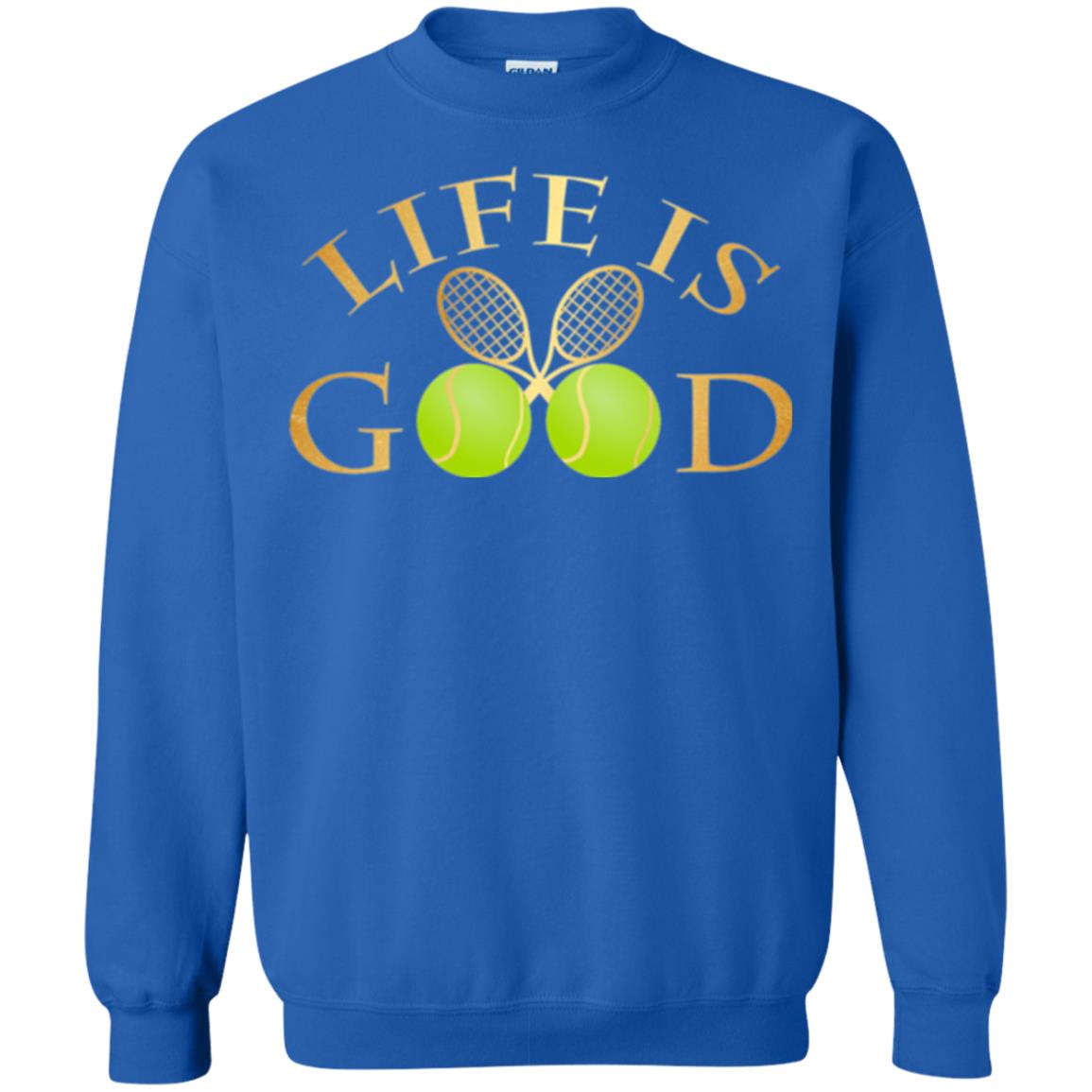 Tennis Lovers T-shirt Life Is Good Royal