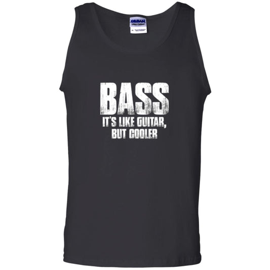Funny Music T-shirt Bass It_s Like Guitar But Cooler Black