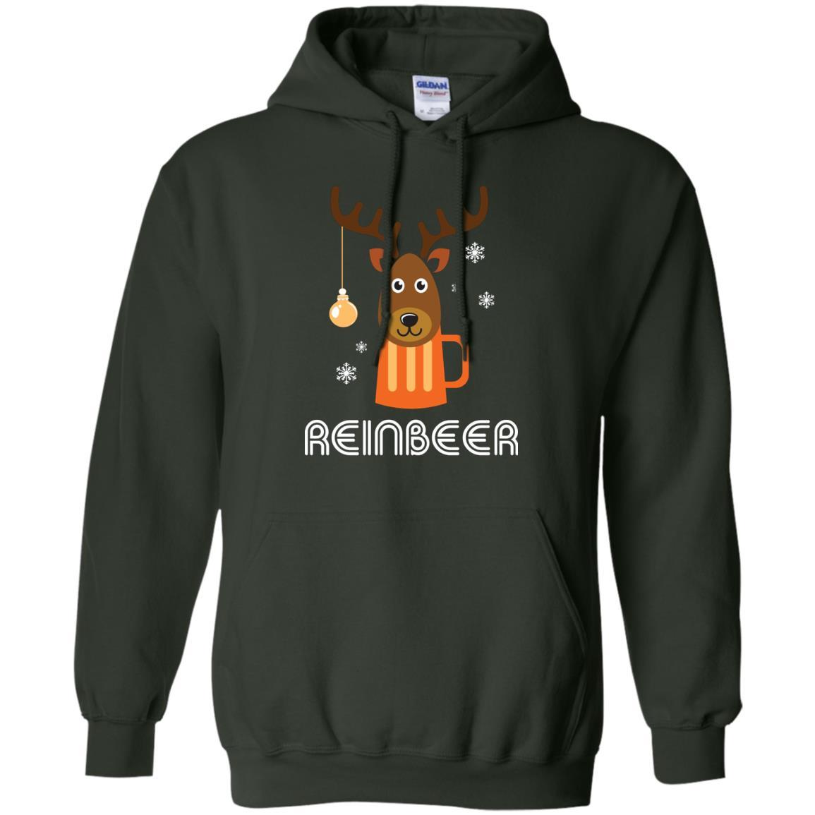 Christmas T-shirt Reinbeer Forest Green