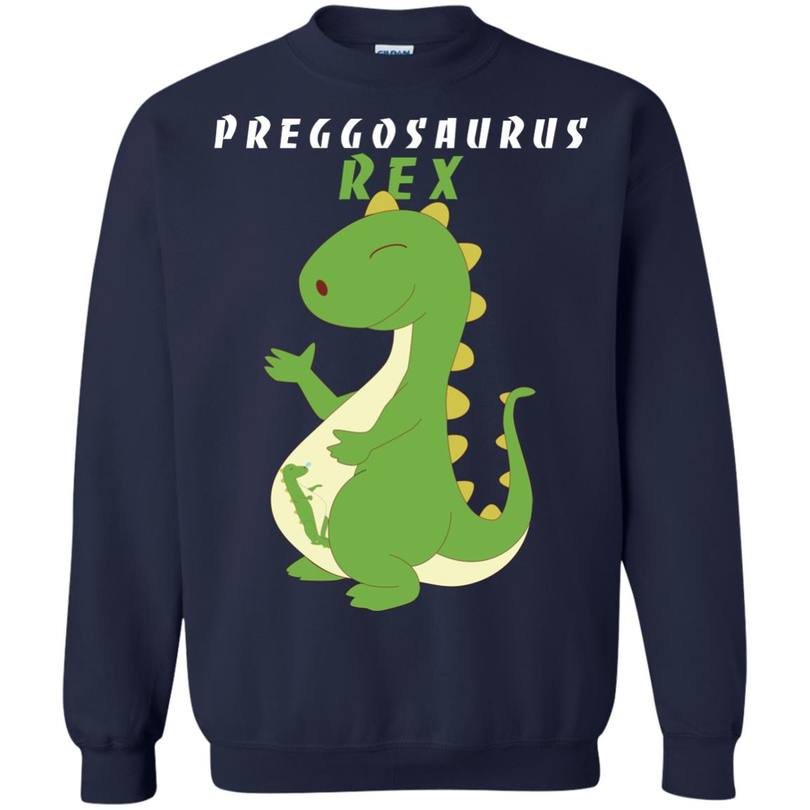 Dinosaur Pregnancy Pregosaurus Shirt Navy