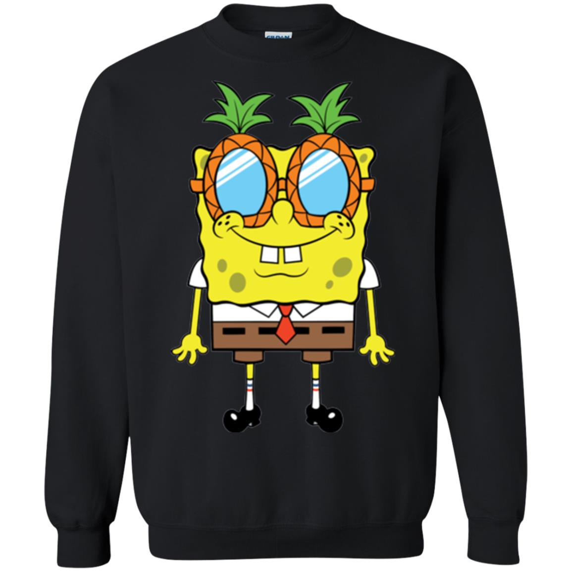 Nickelodeon Spongebob Squarepants Pineapple Glasses T-shirt Black