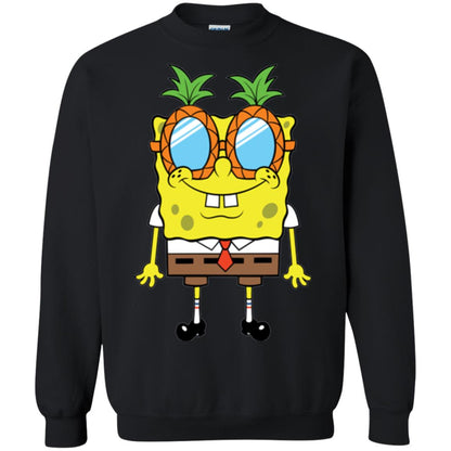 Nickelodeon Spongebob Squarepants Pineapple Glasses T-shirt Black