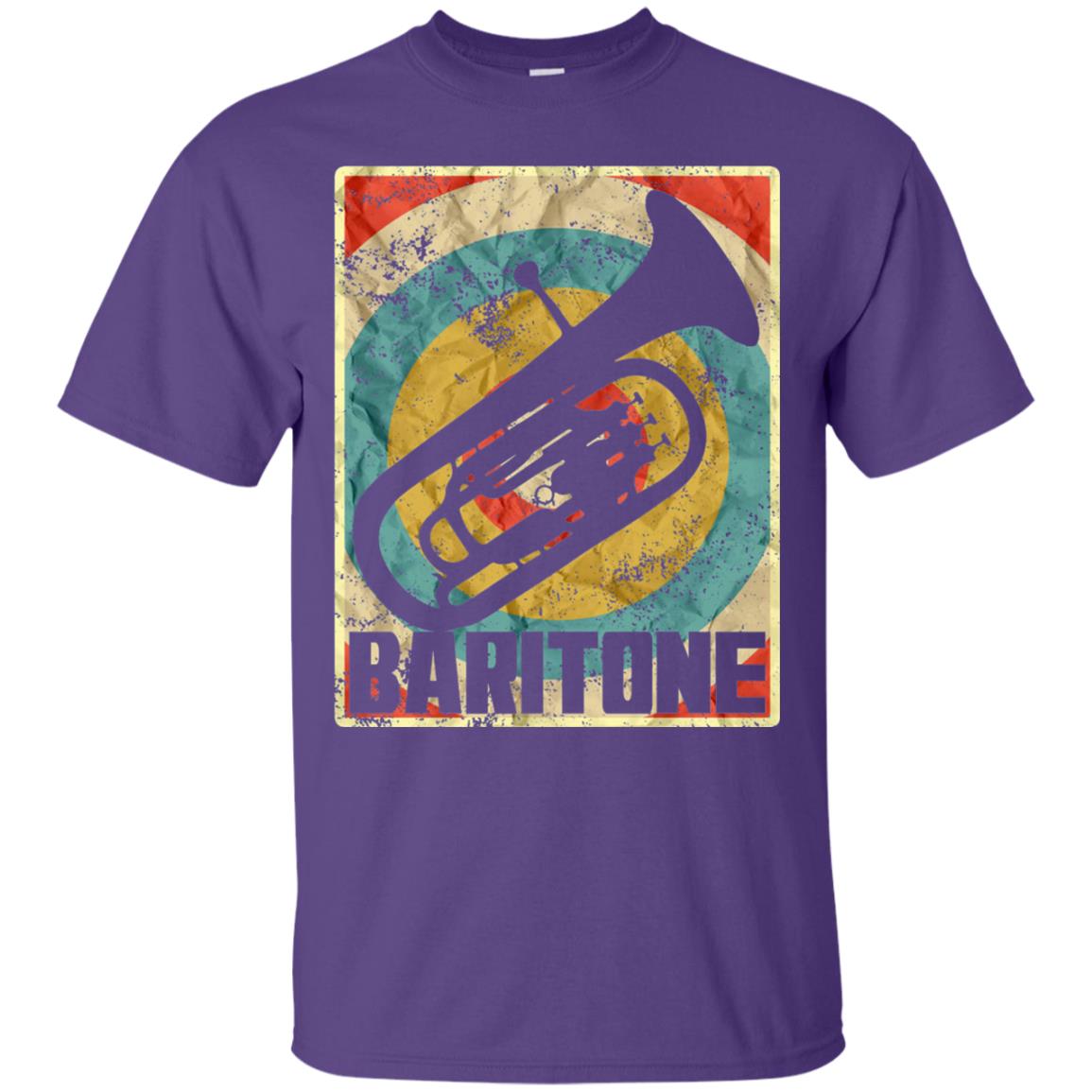 Vintage Baritone Horn T-shirt Purple
