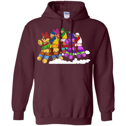 Derby Party Pinata Jockeys Cinco De Mayo Horse Race Shirt Maroon