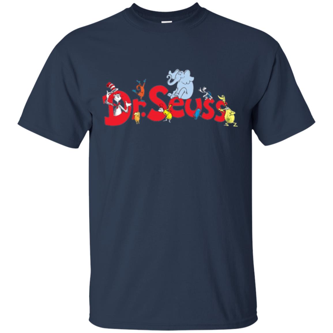 Dr. Seuss Family National Wear Red Day T-shirt Navy
