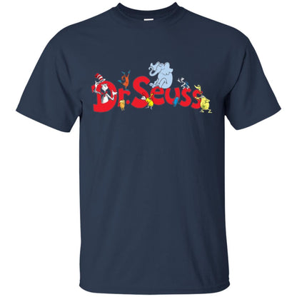 Dr. Seuss Family National Wear Red Day T-shirt Navy