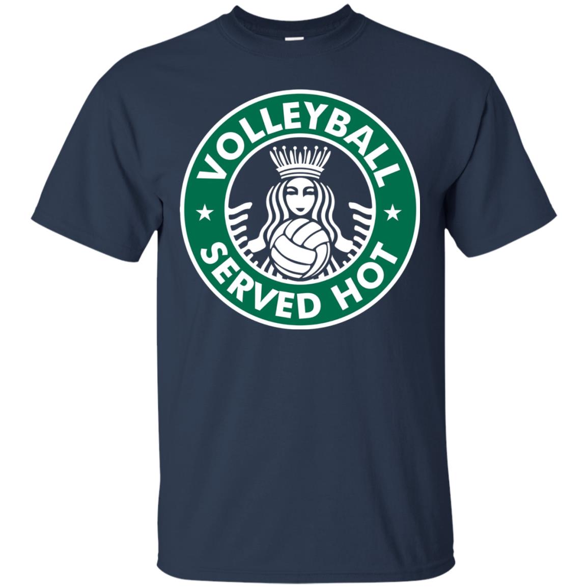 Volleyball Served Hot Great Volleyball Player Shirt Navy