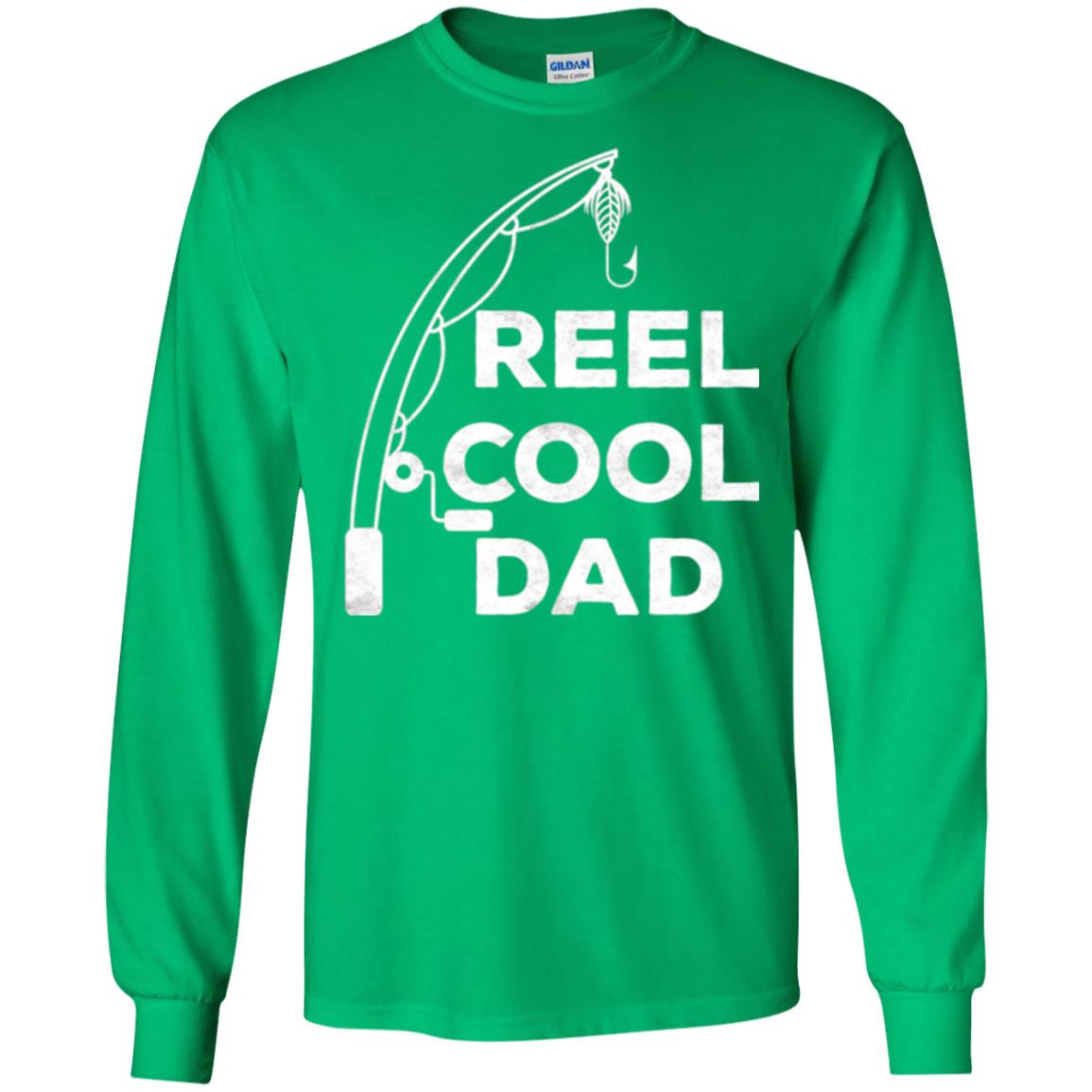 Fisherman T-shirt Reel Cool Dad Irish Green