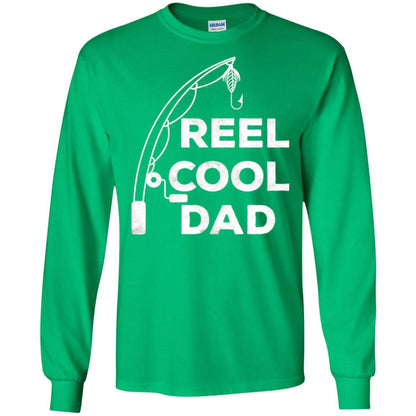 Fisherman T-shirt Reel Cool Dad Irish Green