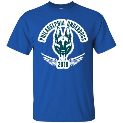 Dog Lover T-shirt Philadelphia Underdogs Royal