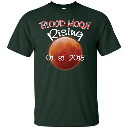 Blood Moon T-shirt Rising 01.31.2018 Forest Green