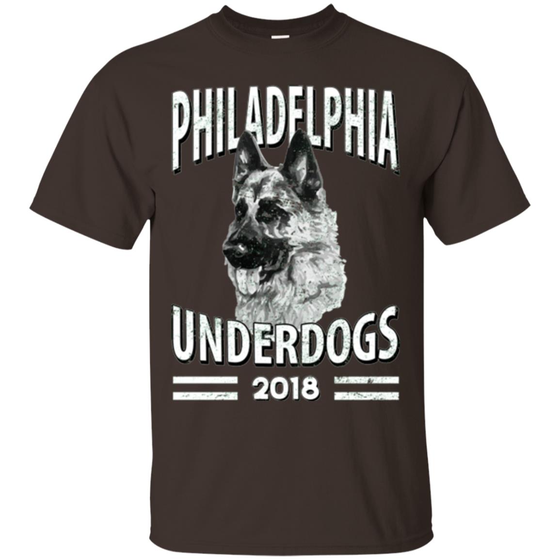 Dog Lover T-shirt Philadelphia Underdogs 2018 T-shirt Dark Chocolate