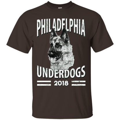 Dog Lover T-shirt Philadelphia Underdogs 2018 T-shirt Dark Chocolate