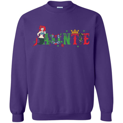 Aunt T-shirt Mermaid Auntie T-shirt Purple