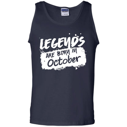 October Birthday Shirt Legends Are Born In Octorber Navy