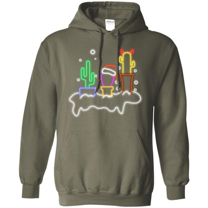 Cactus Merry X-mas Gift Shirt Military Green