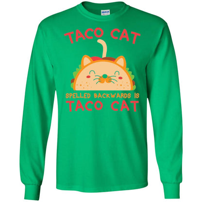 Taco Cat T-shirt Spelled Backwards Is Taco Cat Irish Green