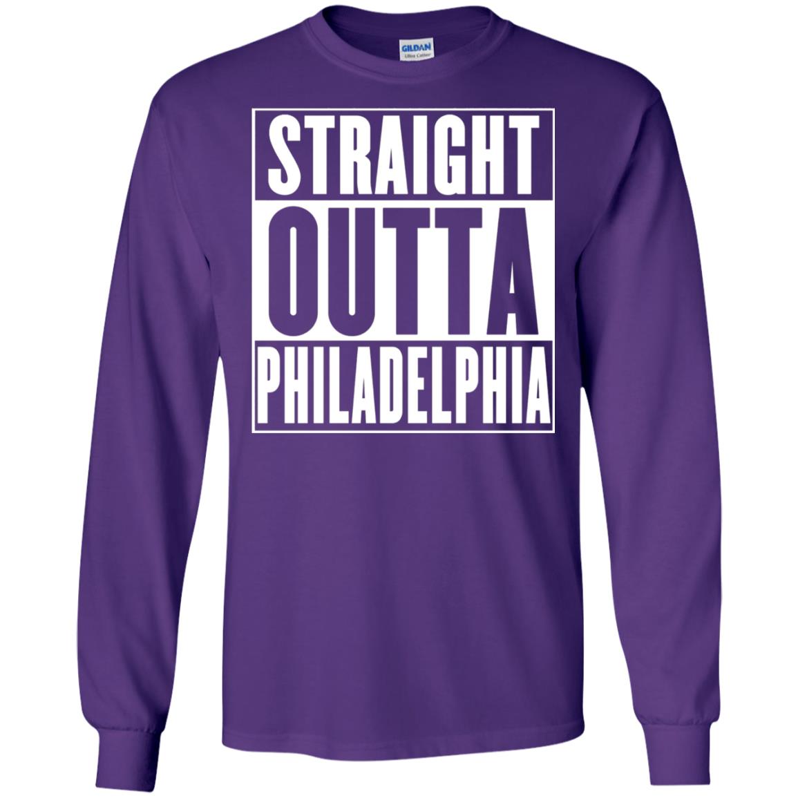 Straight Outta Philadelphia T-shirt Purple