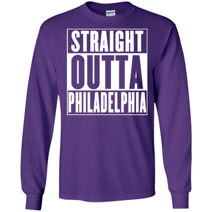Straight Outta Philadelphia T-shirt Purple