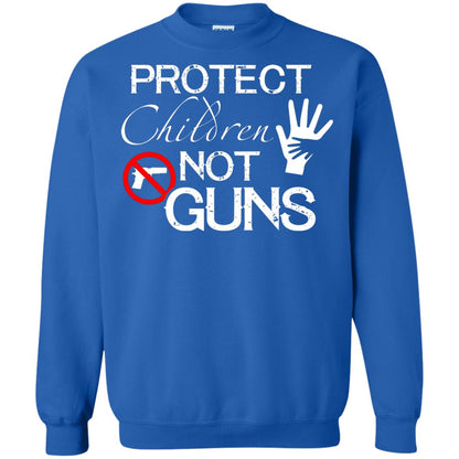 Anti Gun T-shirt Protect Children Not Gun Royal