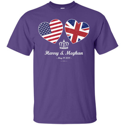 Harry And Meghan British American Royal Wedding Shirt Purple