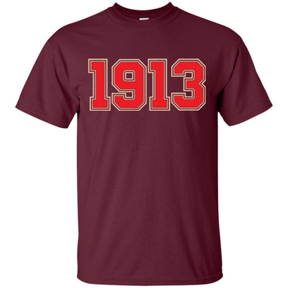Delta Black Red Jersey Sigma 1913 T-shirt Maroon