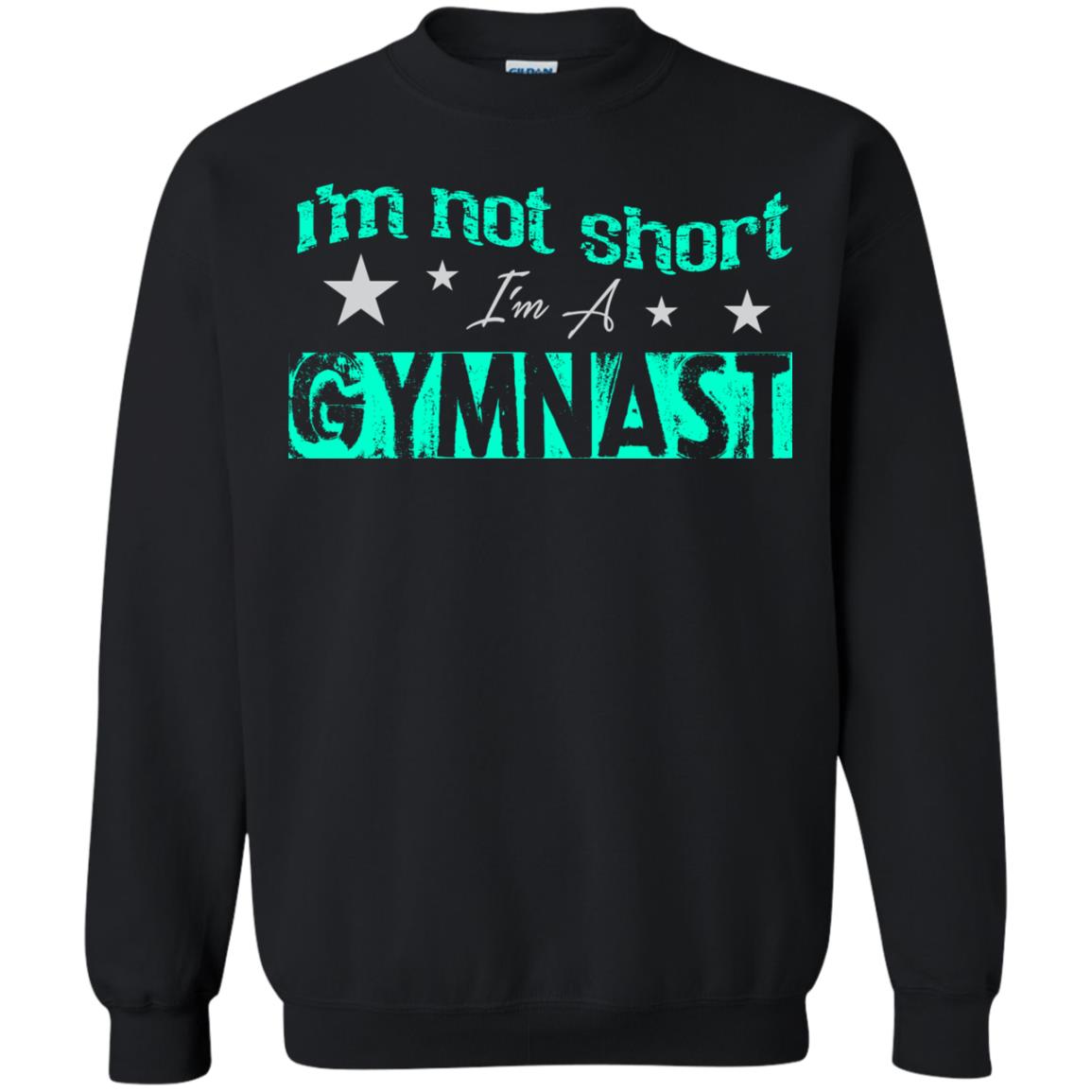 Gymnast T-shirt I_m Not Short I_m A Gymnast Black