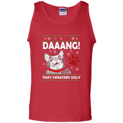 Christmas Cat T-shirt Daaang That Sweaters Ugly Red