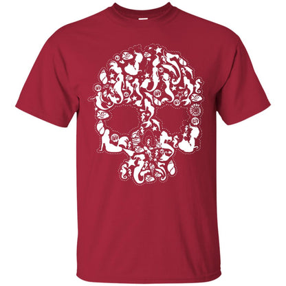 Mermaid Skull T-shirt Cardinal
