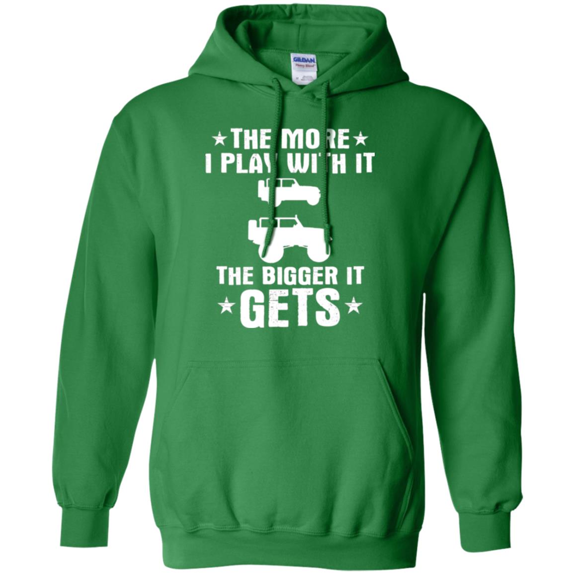 Jeep Lovers T-shirt The More I Play With It The Bigger It Get Irish Green