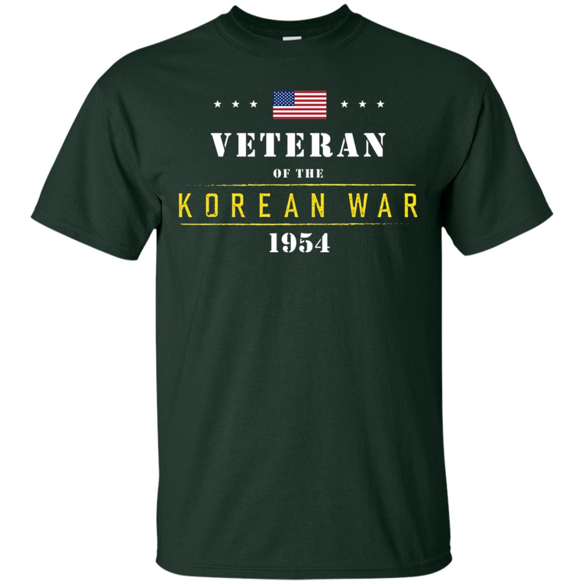 Veteran Of The Korean War 1954 T-shirt Forest Green