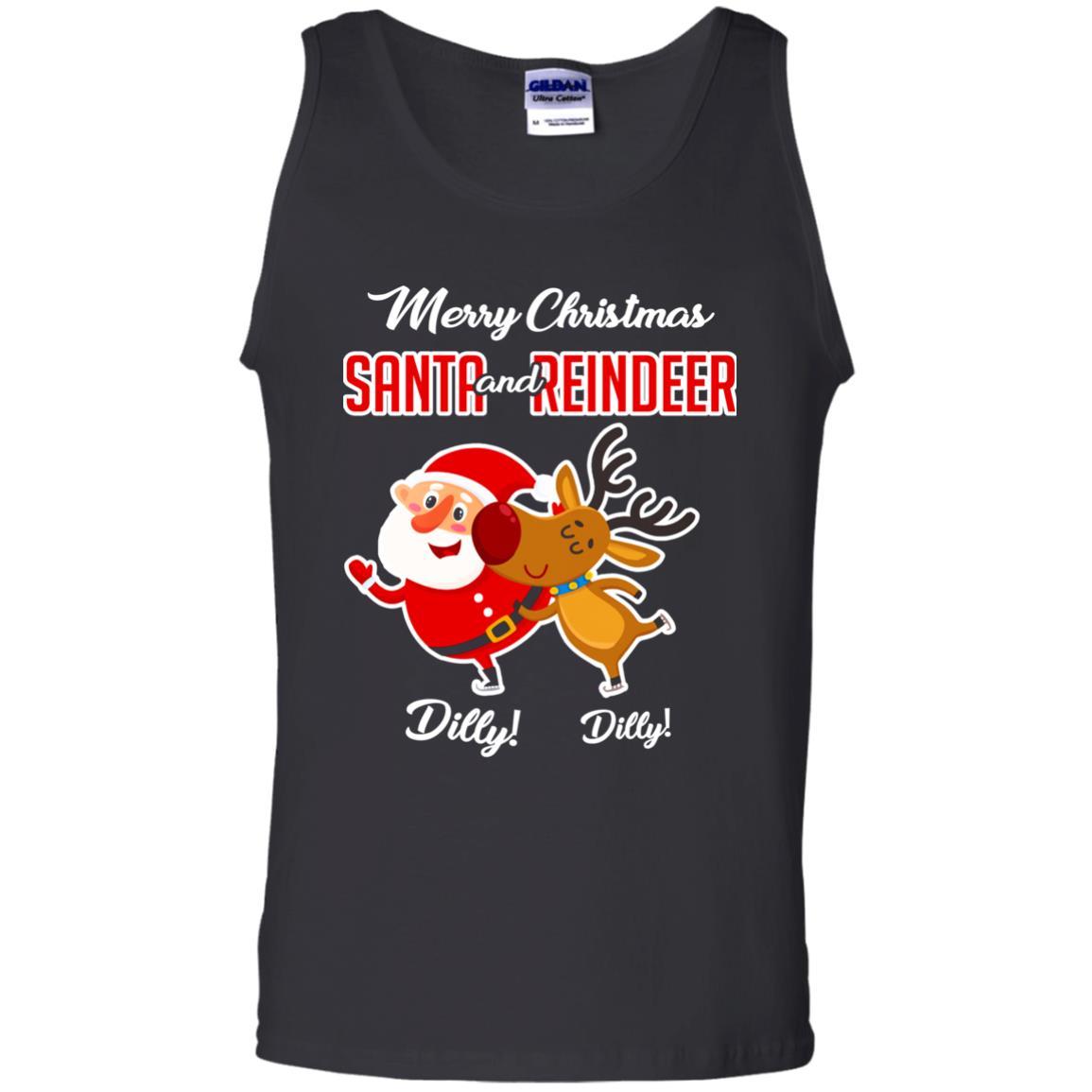 Christmas T-shirt Merry Christmas Dilly Dilly Black