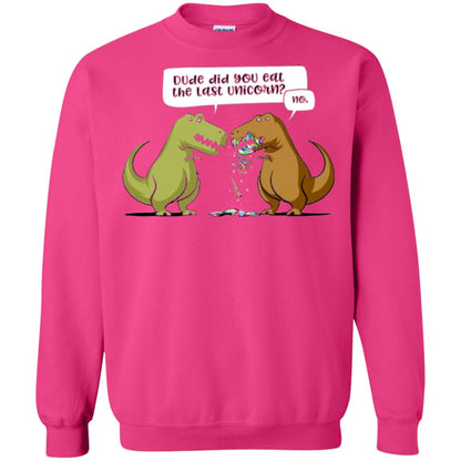 Dinosaur T-shirt Dude Did You Eat The Last Unicorn Heliconia