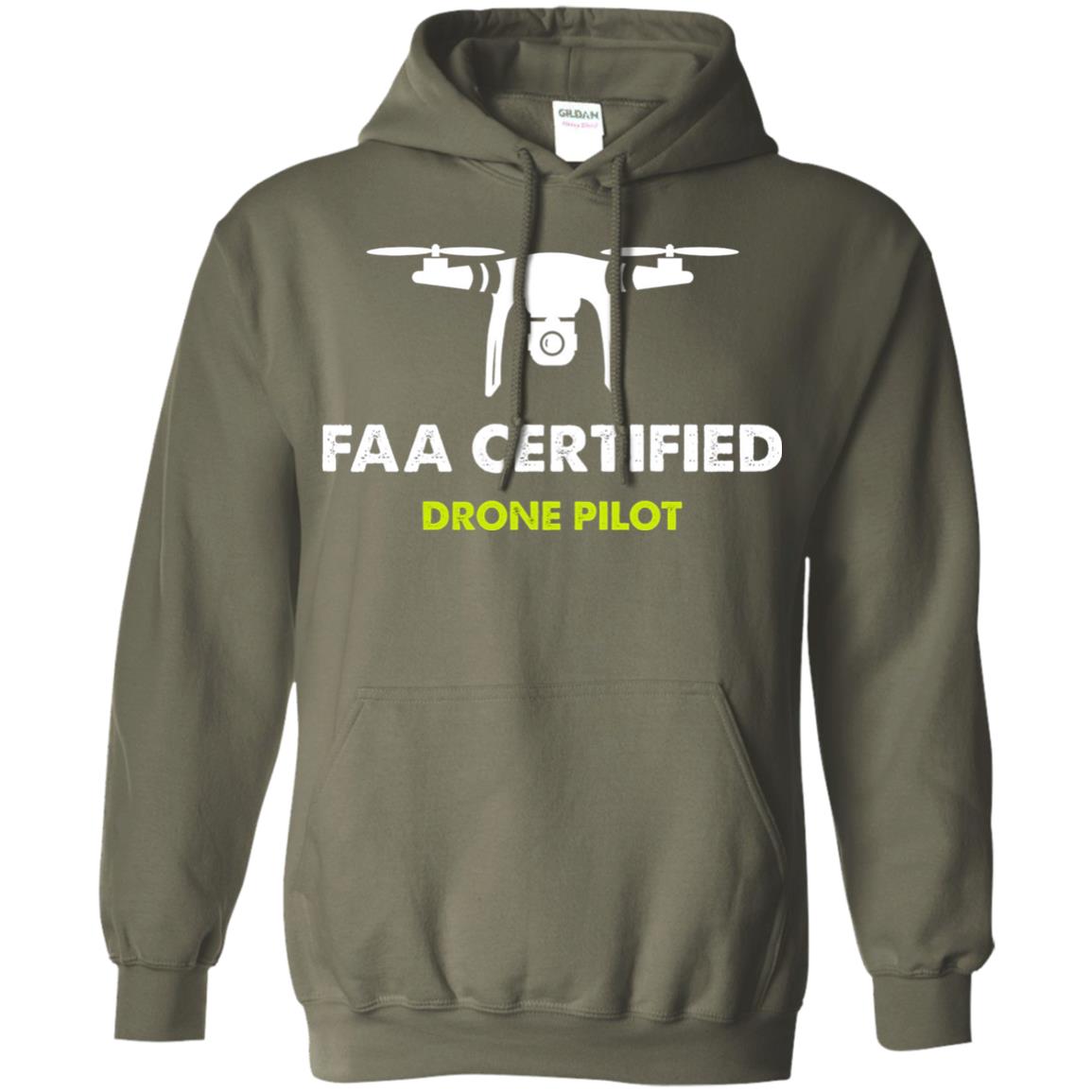 Faa Certified Drone Pilot T-shirt Military Green