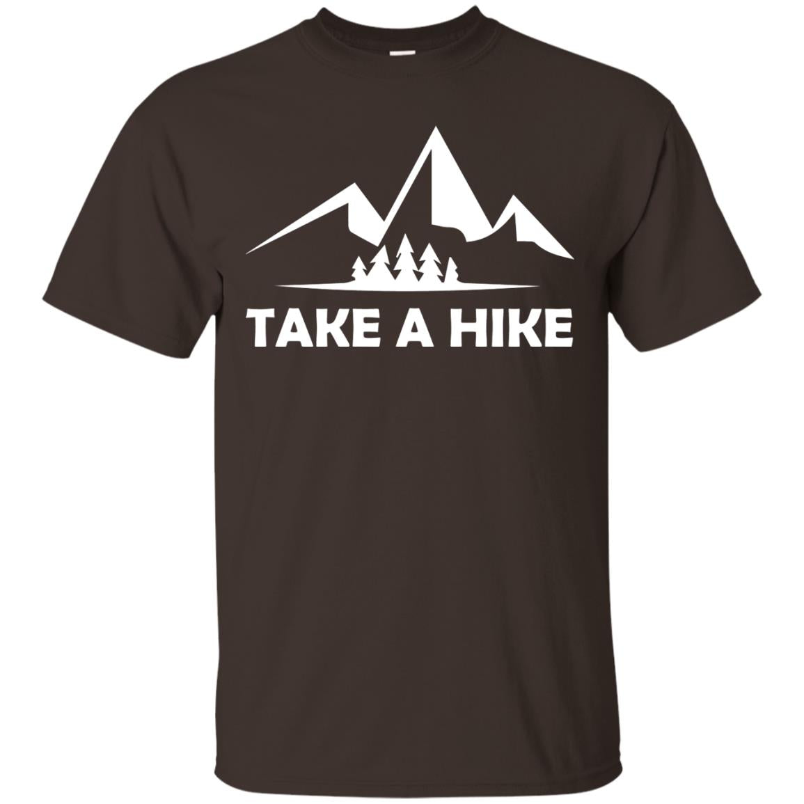 Take A Hike Hiking Lovers T-shirt Dark Chocolate