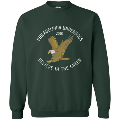 Eagle Lover T-shirt 2018 Philadelphia Underdogs Believe In The Green Forest Green