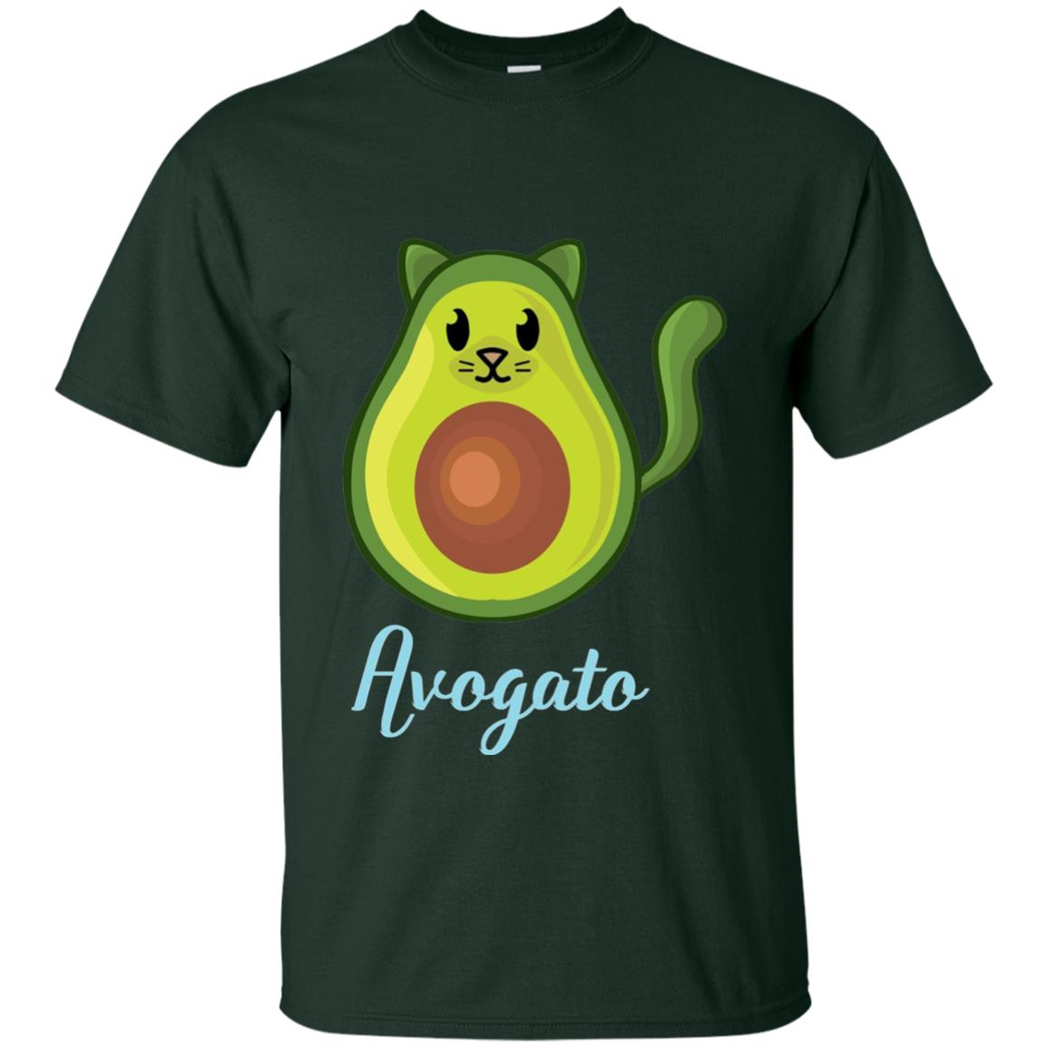Avogato Avocado Cat Funny Avocato T-shirt Forest