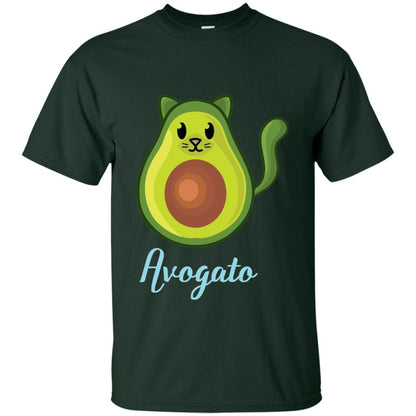 Avogato Avocado Cat Funny Avocato T-shirt Forest