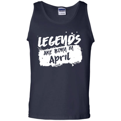 April Birthday Shirt Legends Are Born In April Navy