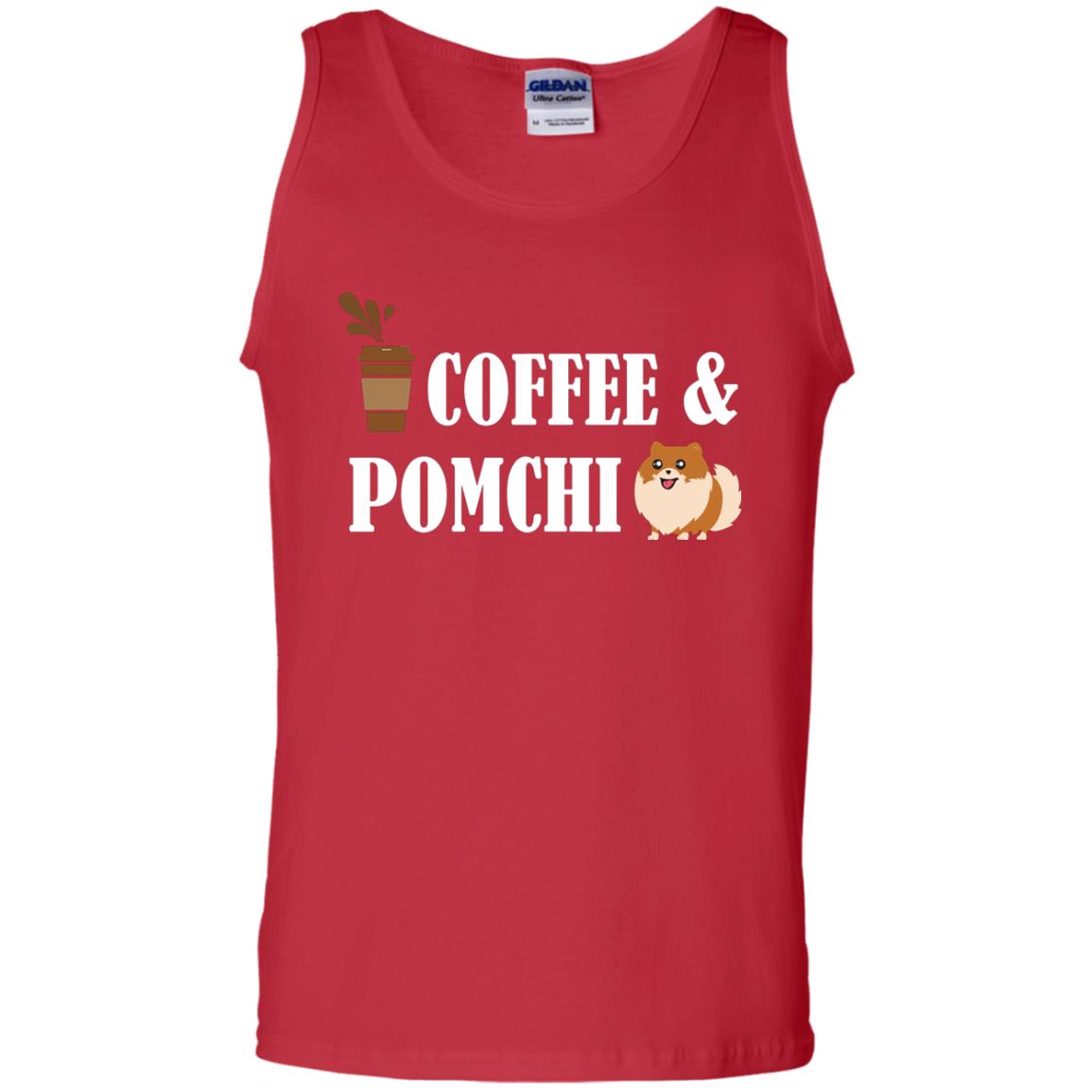 Coffee And Pomchi Lover Shirt Red