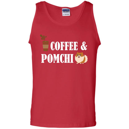 Coffee And Pomchi Lover Shirt Red